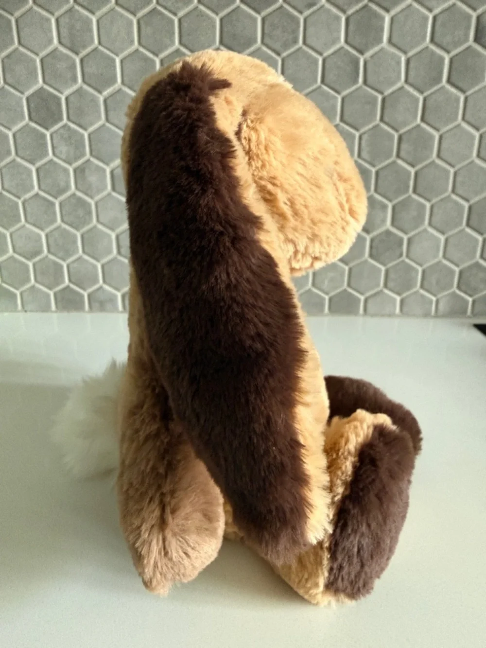 Bashful Patchwork Brown Bunny - Picture 4 of 10